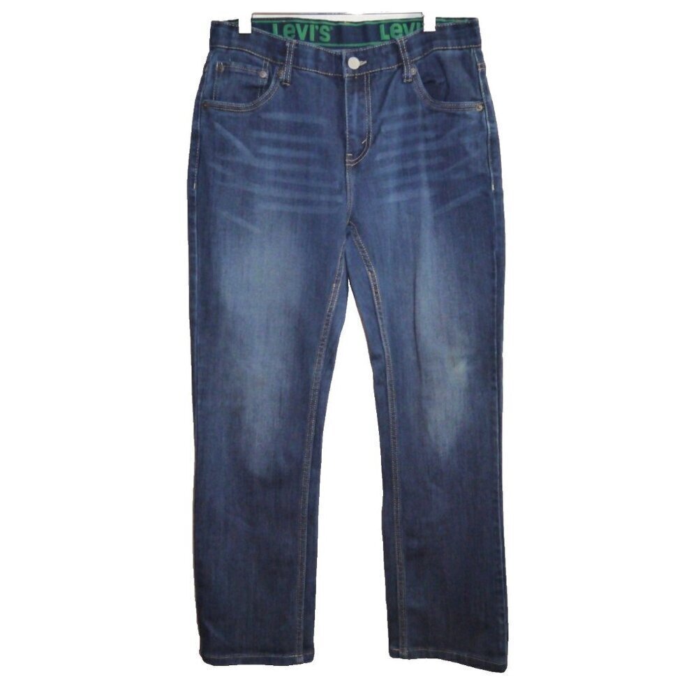 LEVIS blue 511 jeans with adjustable waist band YOUTH size 18 REG 29/31